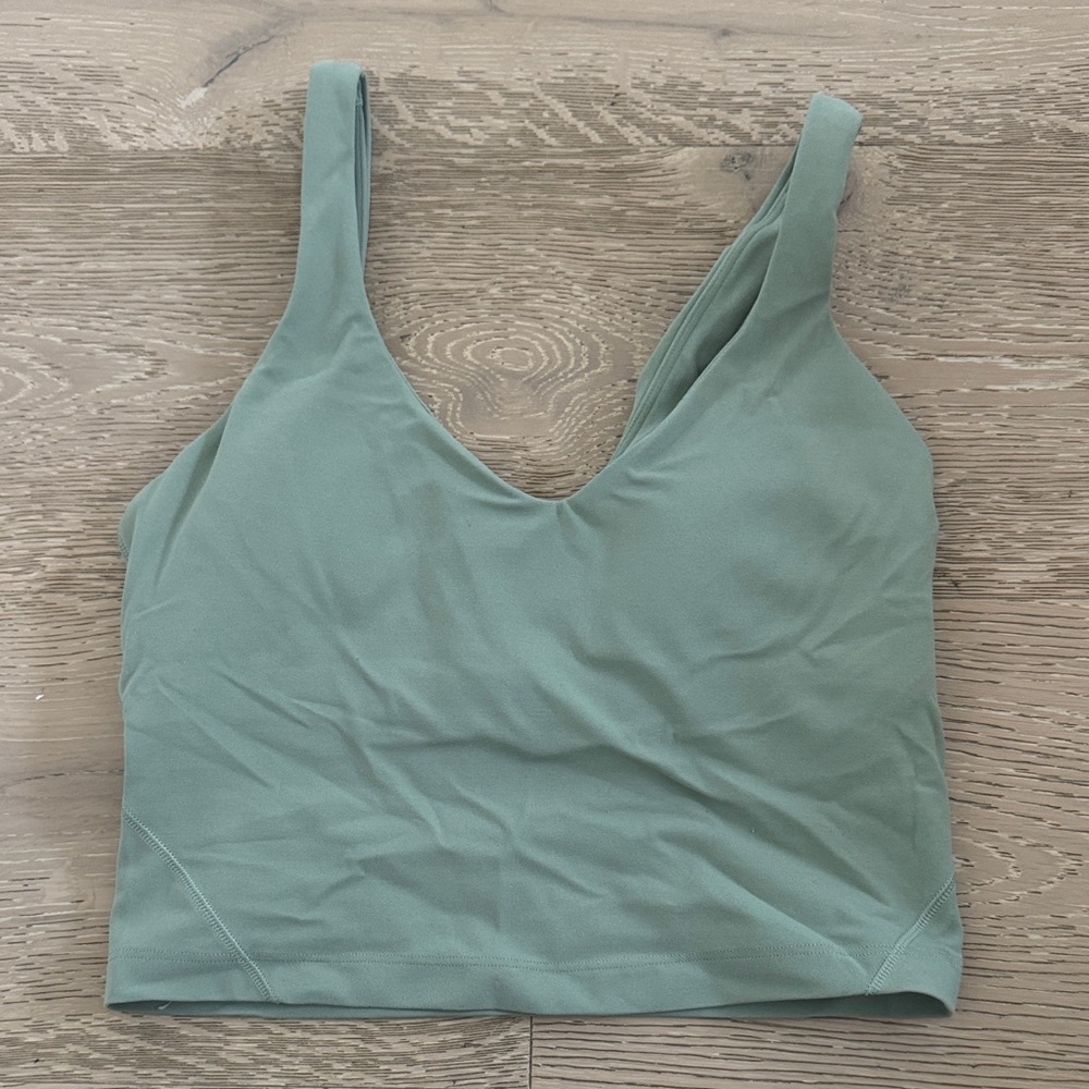 Lululemon Athletica Sage Green Crop Top